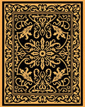 Mandala And Scrollwork Art Design Rug