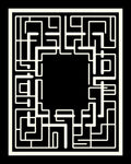 Geometric Maze Pattern Design Rug