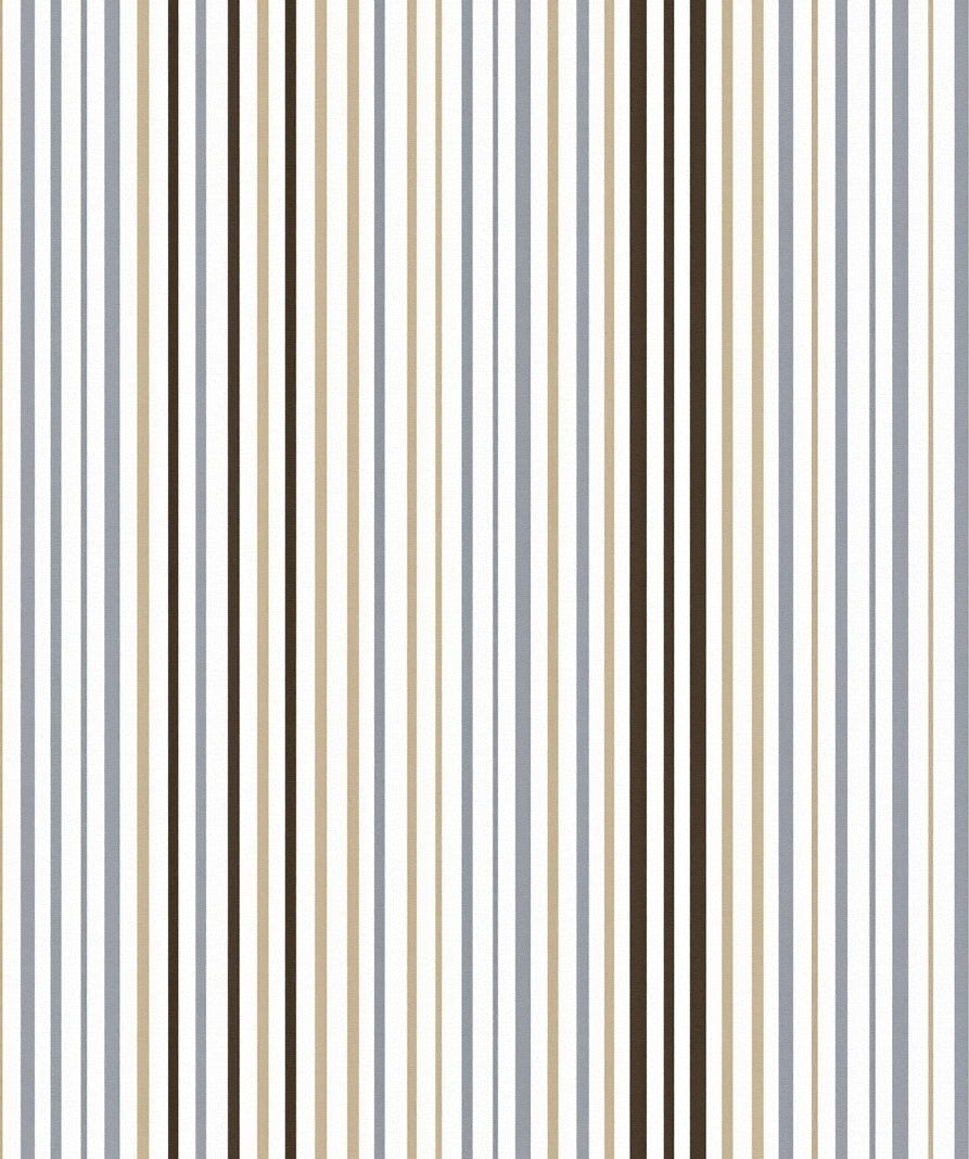 Vertical Stripe Pattern Neutral Tones Rug