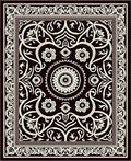 Classic Floral Scrollwork Motif Rug