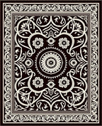 Classic Floral Scrollwork Motif Rug