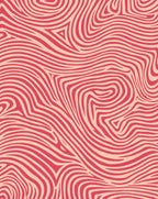 Vibrant Abstract Wavy Striped Rug