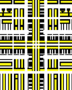 Bold Geometric Stripes Pattern Rug