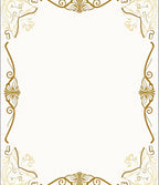 Elegant Floral Border Design Rug