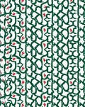 Emerald Vine With Red Floral Accents Rug