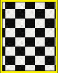 Bold Checkered Pattern With Dots Rug