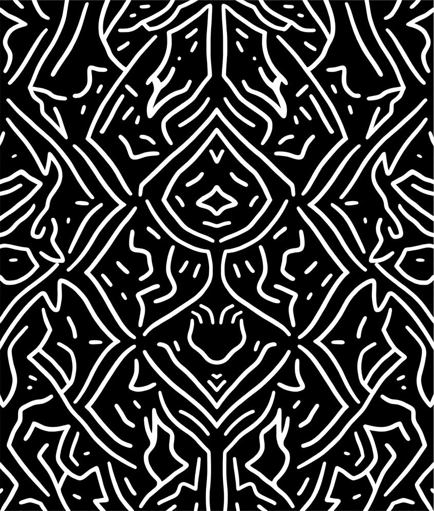 Geometric Organic Abstract Design Rug