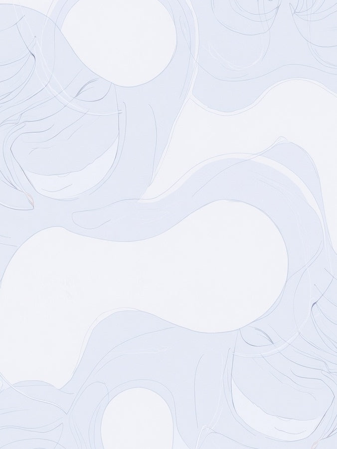 Abstract Wavy Soft Pastel Design Rug