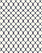 Modern Chain Link Pattern Rug