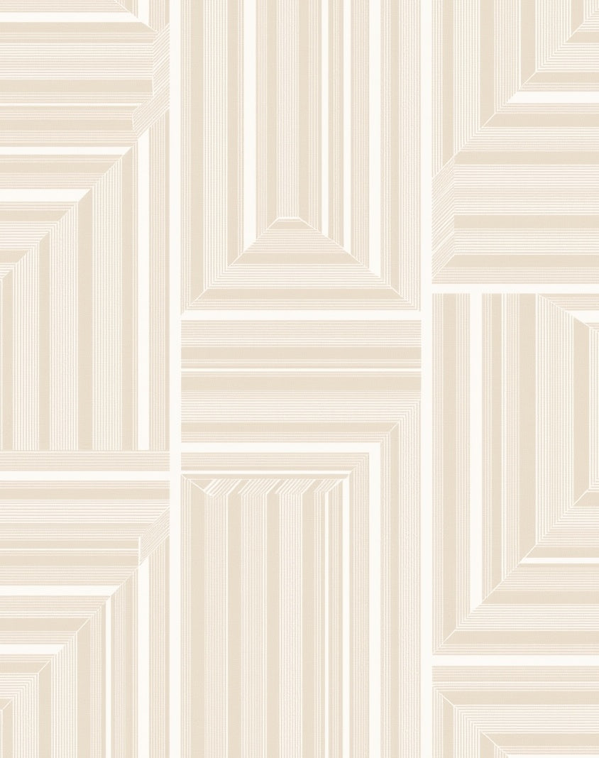 Geometric Stripes Abstract Tile Design Rug