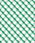 Green Curvy Lattice Pattern Rug