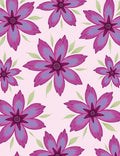 Floral Pop Art Inspired Pink Rug
