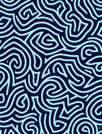 Abstract Blue Navy Swirl Pattern Rug