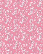 Playful Abstract Swirl Pattern Rug