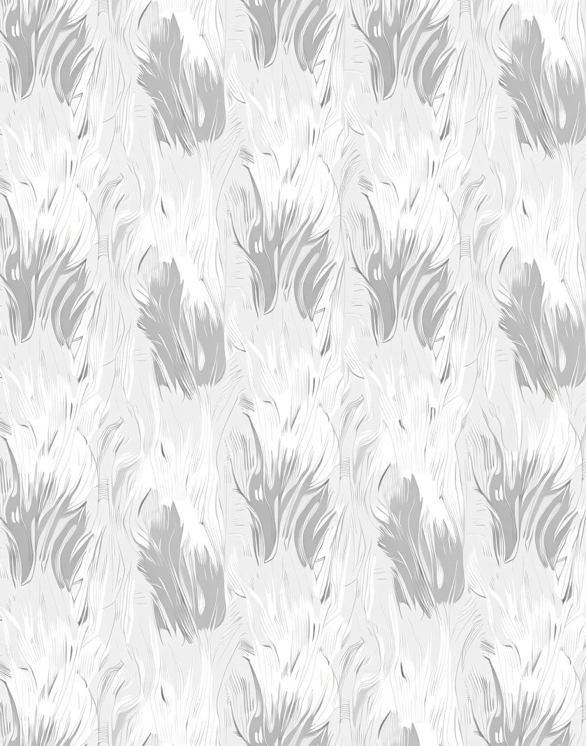 Feather Pattern Natural Texture Rug