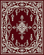 Vintage Floral Medallion Patterned Rug