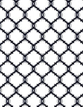 Classic Geometric Chain Link Motif Rug
