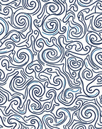 Abstract Swirl Lines Pattern Rug