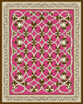 Elegant Floral Lattice Pattern Rug