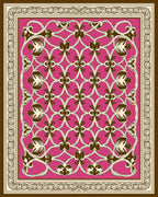 Elegant Floral Lattice Pattern Rug