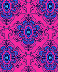 Vivid Floral Damask Pattern Rug