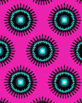 Vibrant Sunburst Pattern Design Rug