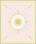 Radiant Sunburst Geometric Pattern Rug