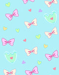 Cute Bows Hearts Pattern Rug