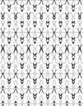 Geometric Black White Abstract Pattern Rug