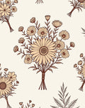Delicate Floral Bouquet Pattern Rug