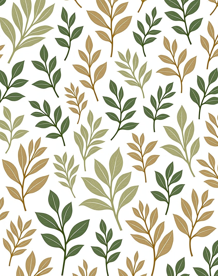 Botanical Branch Pattern Rug