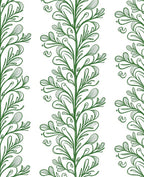 Green Floral Vine Pattern Rug