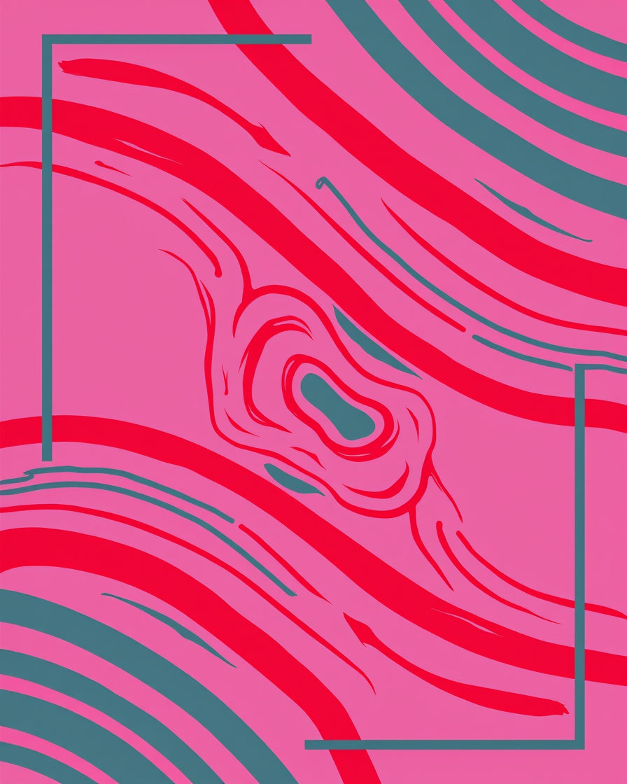 Bold Swirls Lines Abstract Rug