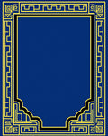 Ancient Greek Key Border Design Rug