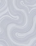 Gray Swirl Abstract Pattern Rug