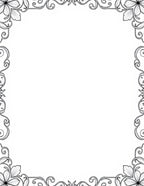 Ornate Black Floral Scroll Accent Rug