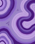 Purple Agate Swirl Modern Pattern Rug