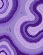 Purple Agate Swirl Modern Pattern Rug