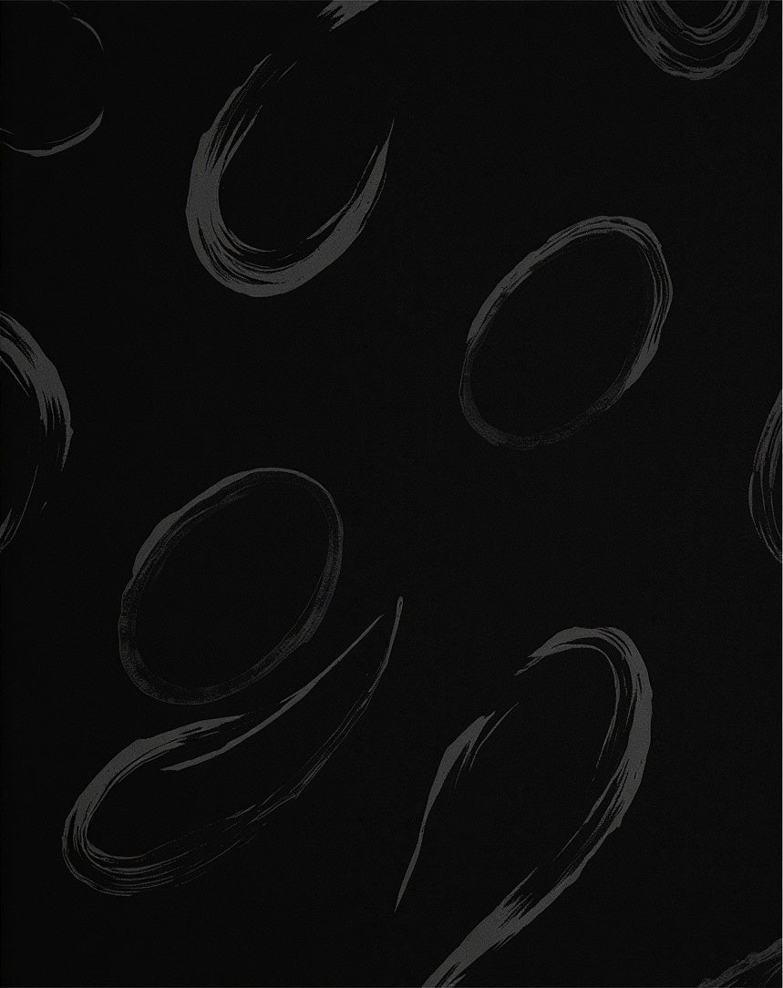 Abstract Brushstroke Circles Pattern Rug