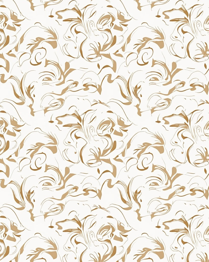 Abstract Swirls Brushstroke Pattern Rug