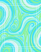 Cool Swirls Abstract Pattern Rug