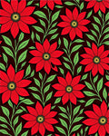 Bold Red Floral Botanical Artistry Rug