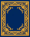Ornate Golden Swirls And Flourishes Rug