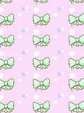 Pastel Bows with White Dots Design Rug