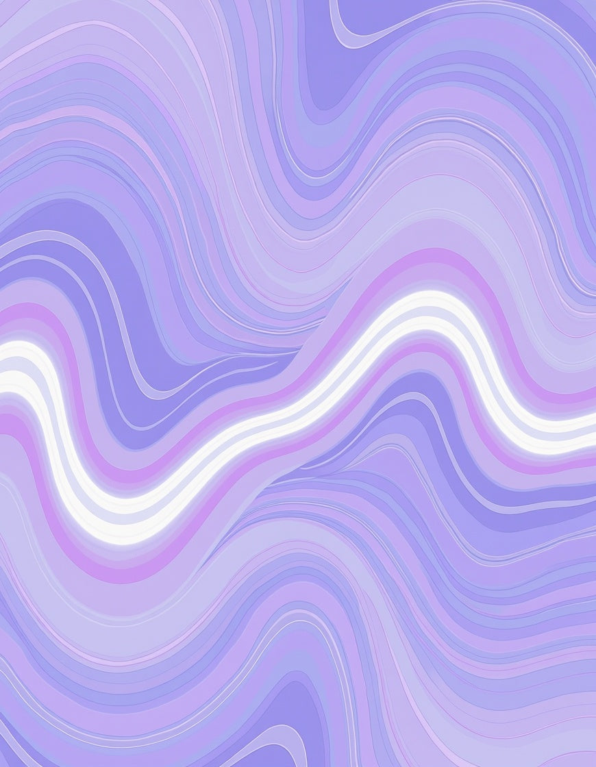 Flowing Pastel Waves Design Rug