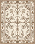 Classic Floral Scrollwork Motif Rug