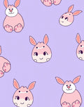 Pink Bunny Pattern Design Rug