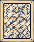 Reciprocal Diamond Patterned Contemporary Rug