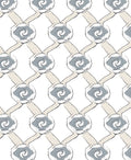 Gray Beige Swirl Diamond Pattern Rug