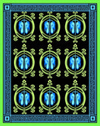 Circular Medallion Pattern Rug